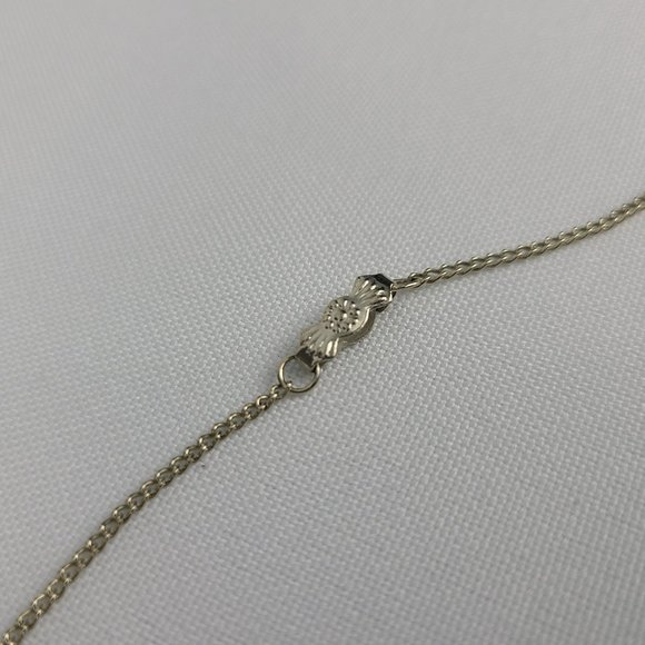 Silver & Blue Rhinestone Choker Necklace - Picture 5 of 6